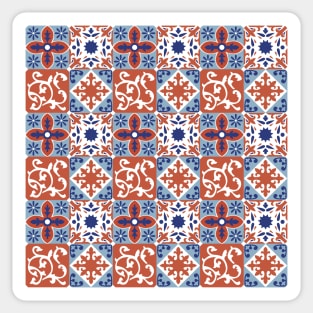 Azulejo #9- vector Portuguese Moorish pattern Sticker